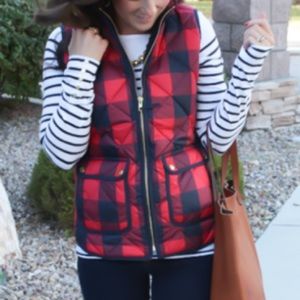 NWOT J CREW PLAID EXCURSION VEST
